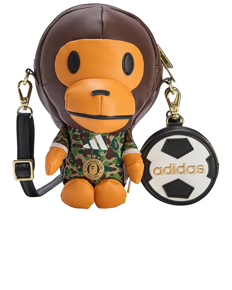 Image 1 of adidas Originals x Bape Shoulder Bag in Brown
