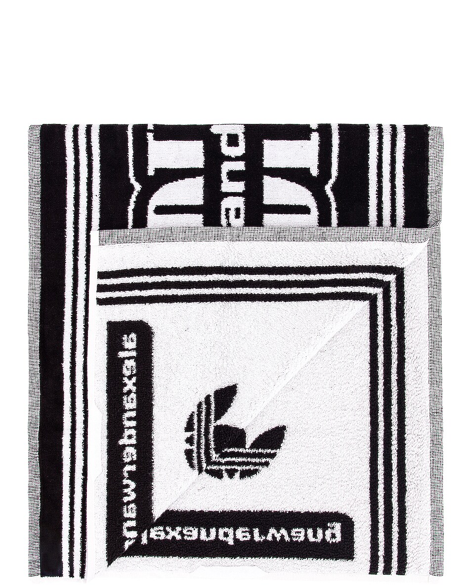 Image 1 of adidas by Alexander Wang Graphic Towel in Black