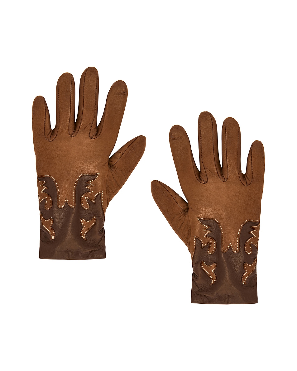 Image 1 of AGNELLE Trissy Gloves in Toscana & Whisky
