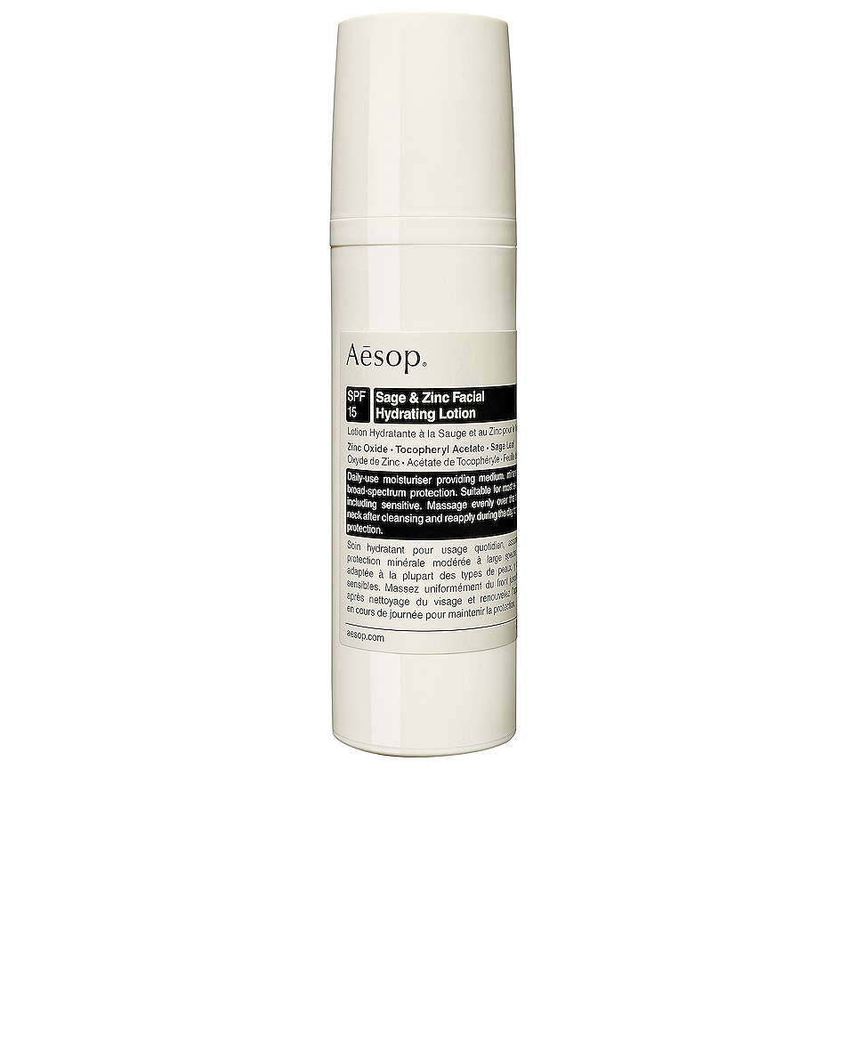 Image 1 of Aesop Sage & Zinc Facial Hydrating Lotion SPF15 in 