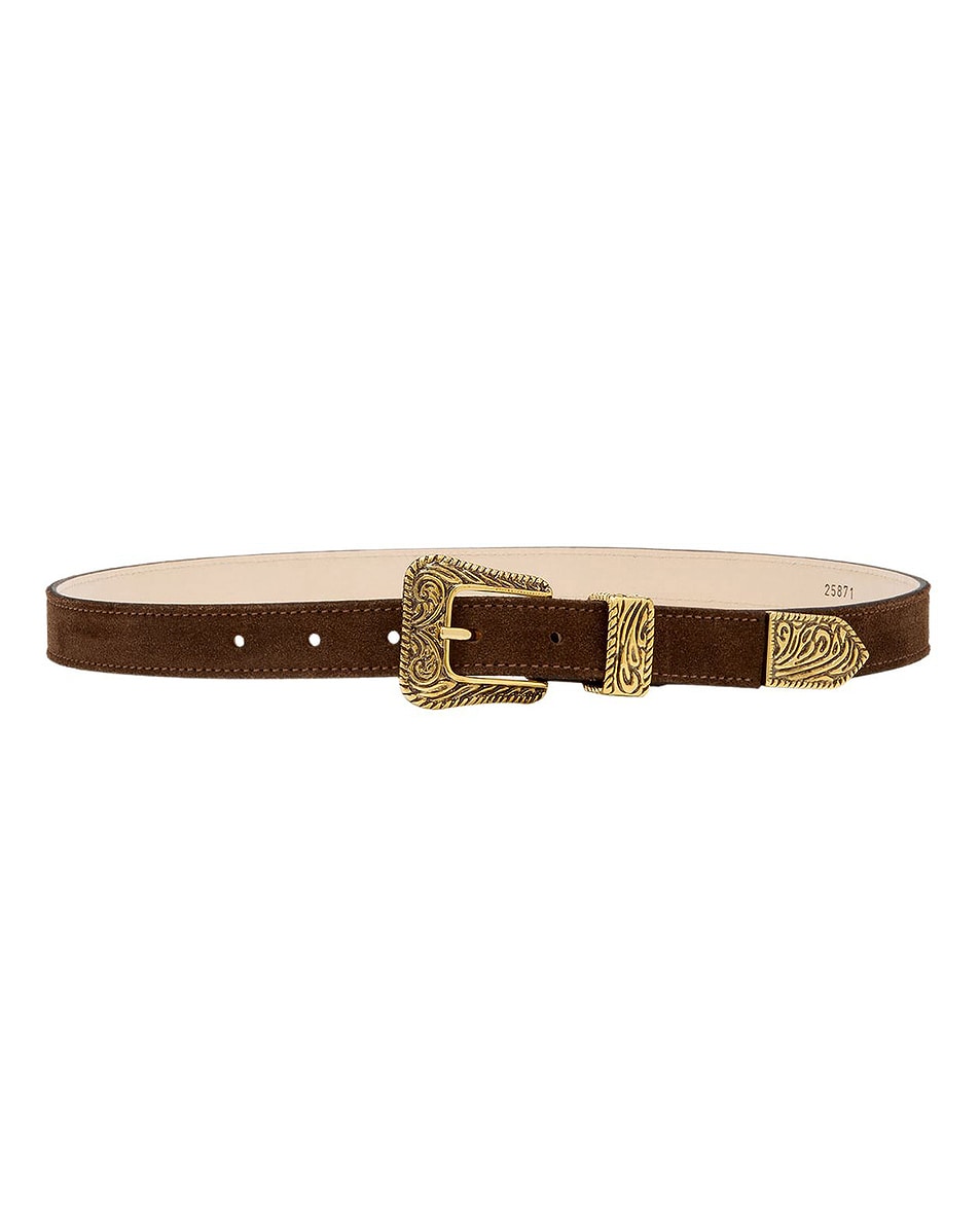 Image 1 of AUREUM No.15 Leather Belt in Chocolate