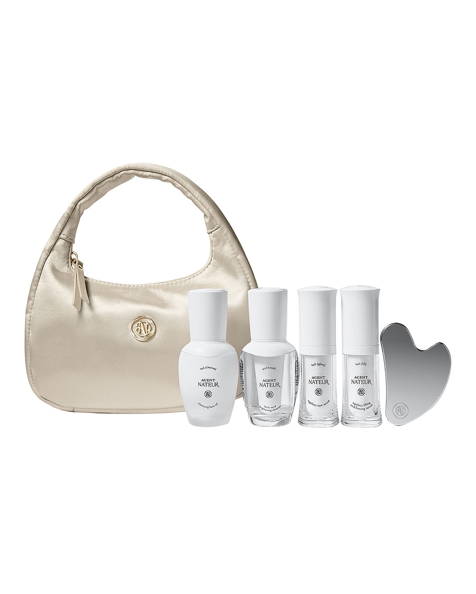 Image 1 of Agent Nateur Holiday Silk Bag in Cream