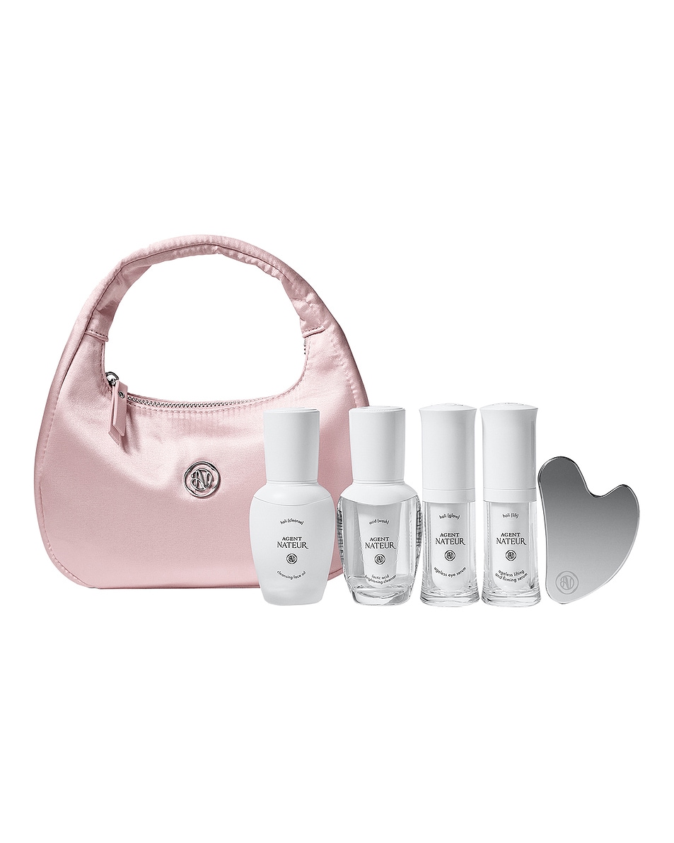 Image 1 of Agent Nateur Holiday Silk Bag in Pink