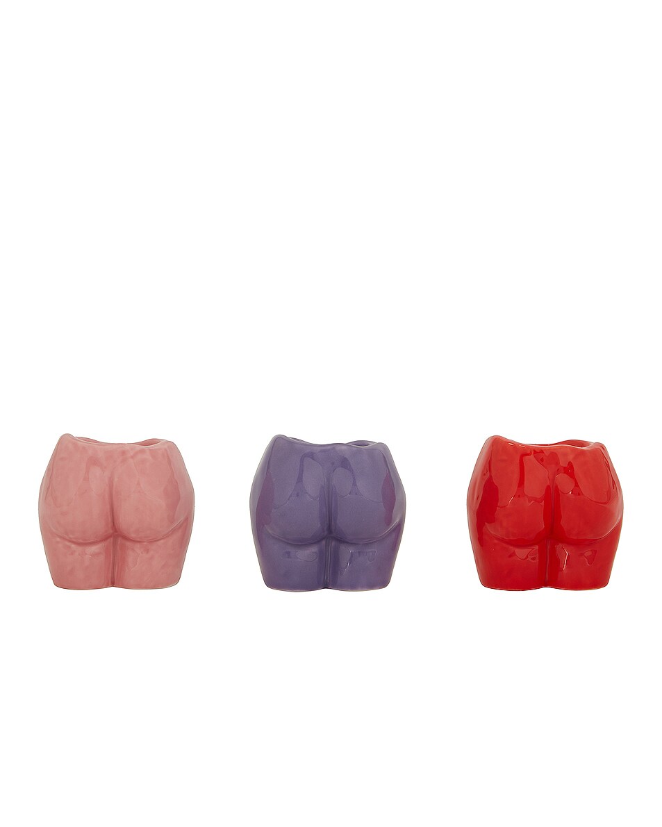 Image 1 of Anissa Kermiche Rock Bottom Trio in Chalk Pink, Red, & Violet