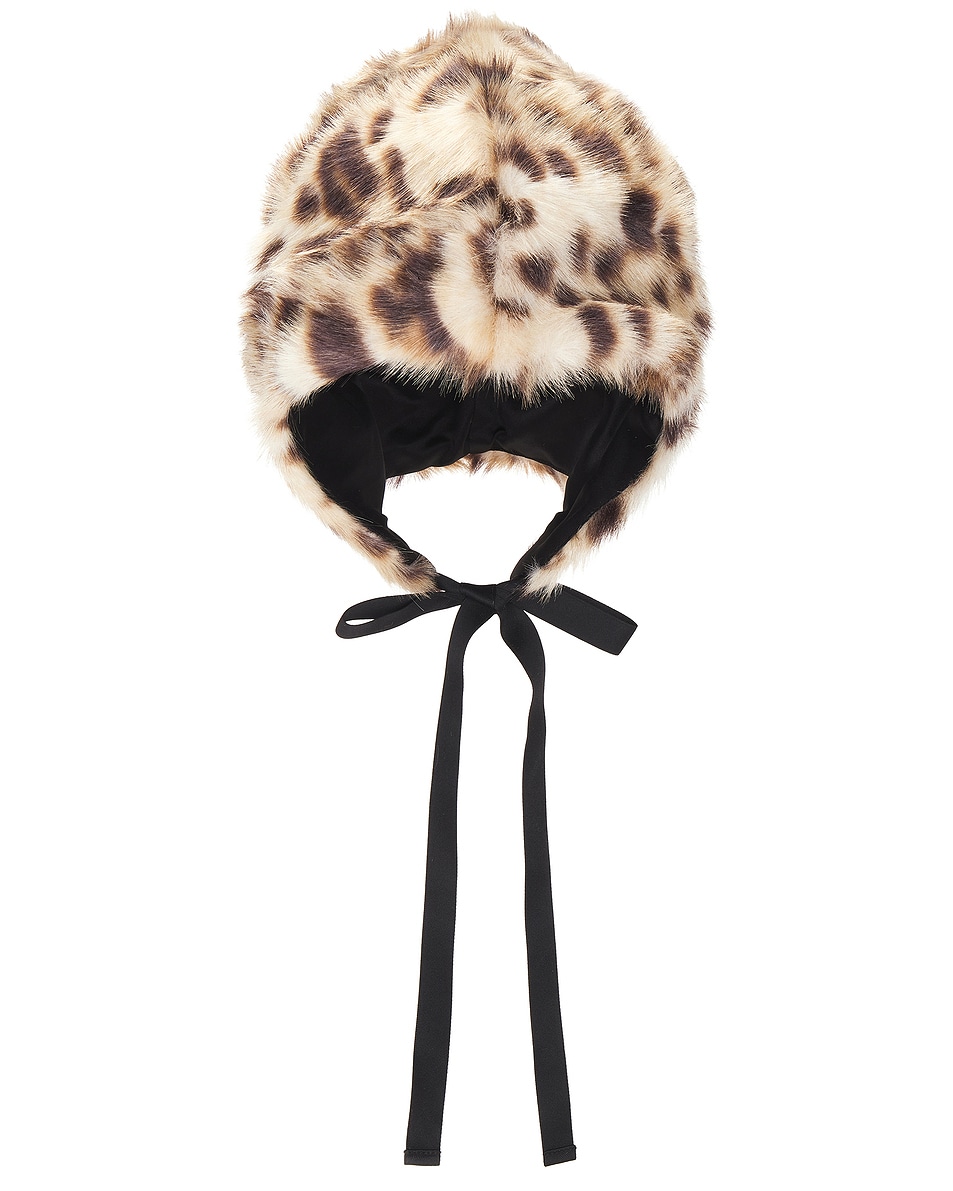 Image 1 of AKNVAS Faux Fur Lynx Headdress in Lynx