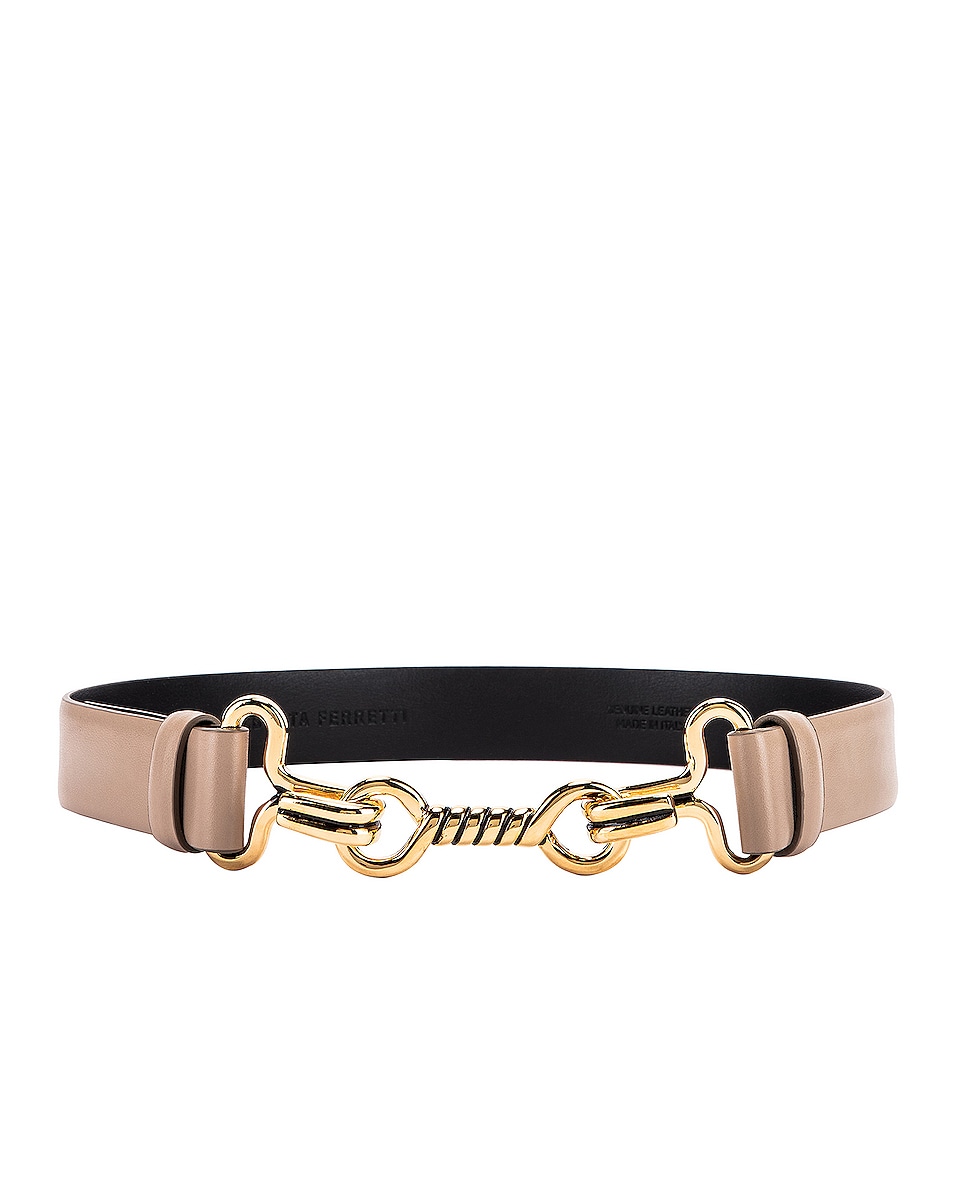 Image 1 of ALBERTA FERRETTI Leather Belt in Beige