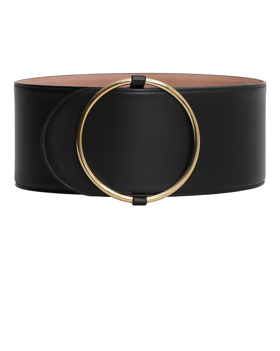 Image 1 of ALAÏA Large Ring Belt in Noir