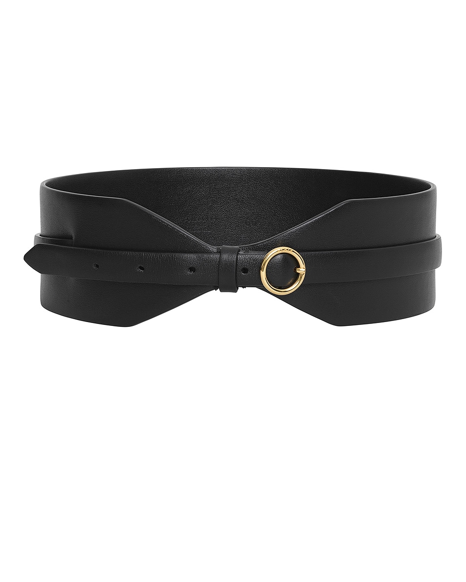 Image 1 of ALAÏA Wide Belt in Noir