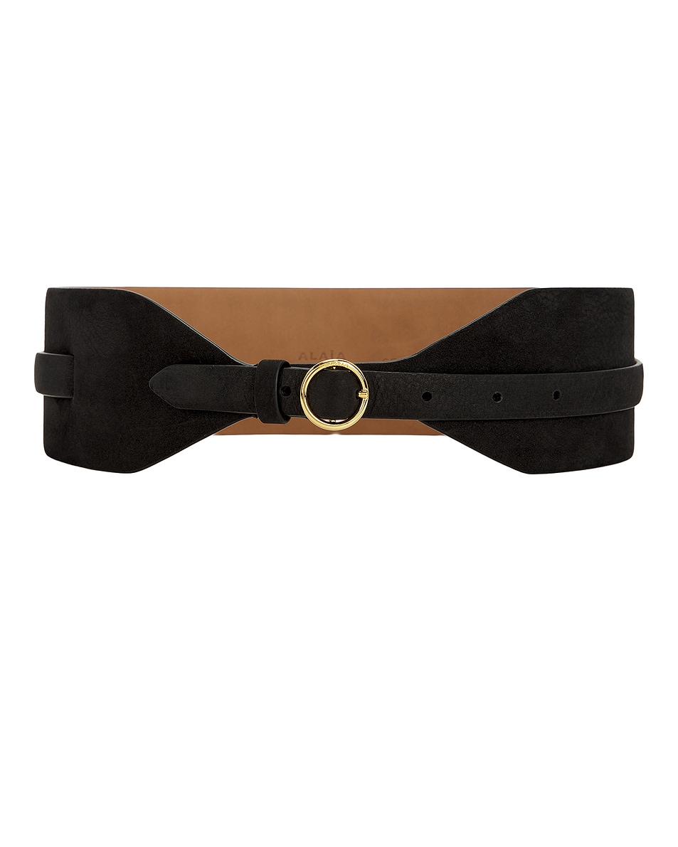 Image 1 of ALAÏA Large Belt in Noir