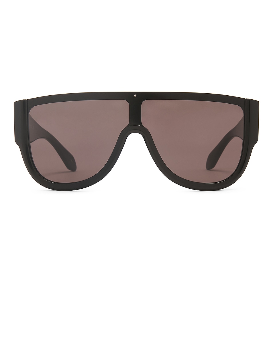 Image 1 of ALAÏA Shield Sunglasses in Black & Grey