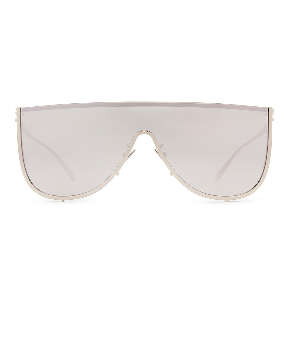 Image 1 of ALAÏA Shield Sunglasses in Silver