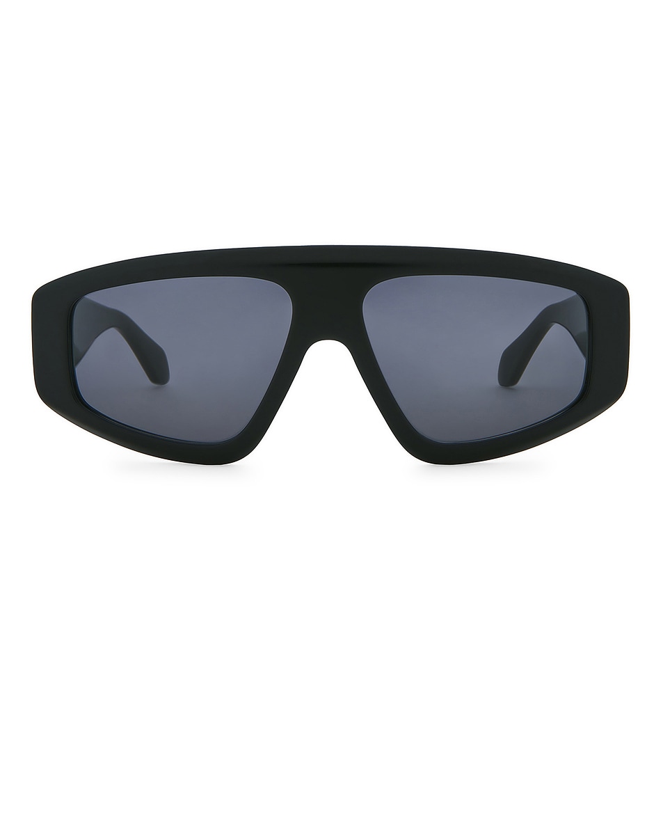 Image 1 of ALAÏA Shield Sunglasses in Black & Grey
