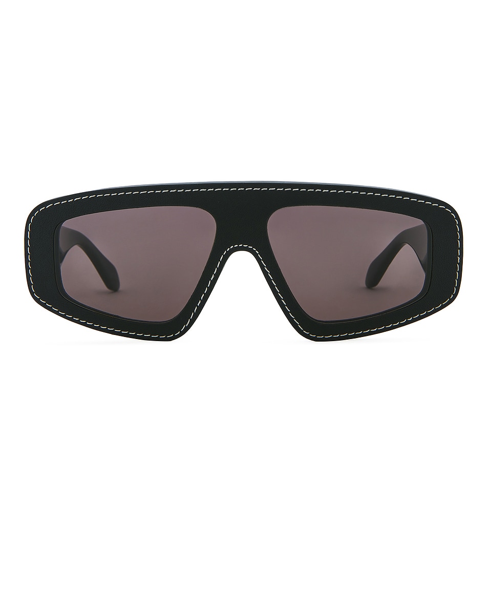 Image 1 of ALAÏA Shield Sunglasses in Black & Grey