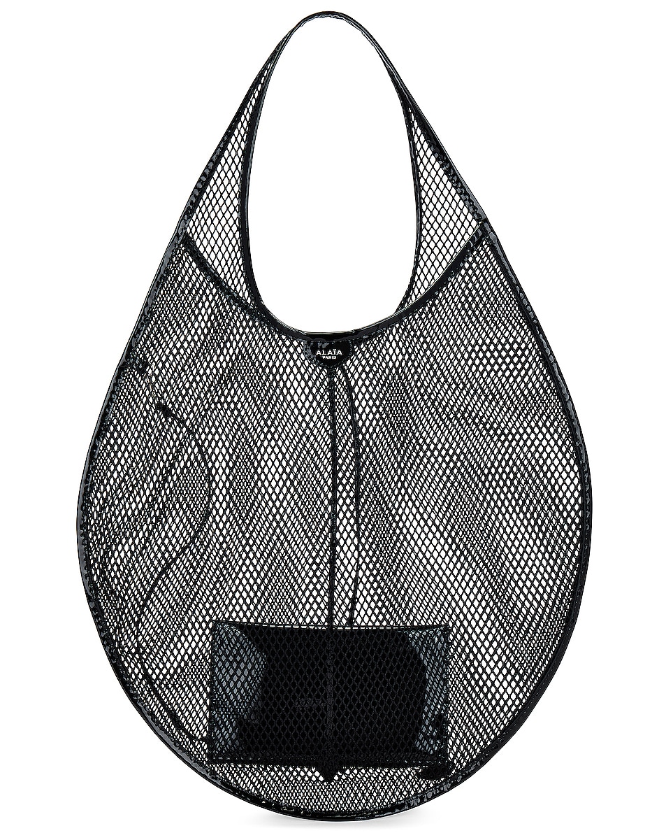 Image 1 of ALAÏA XL Hobo Bag in Noir