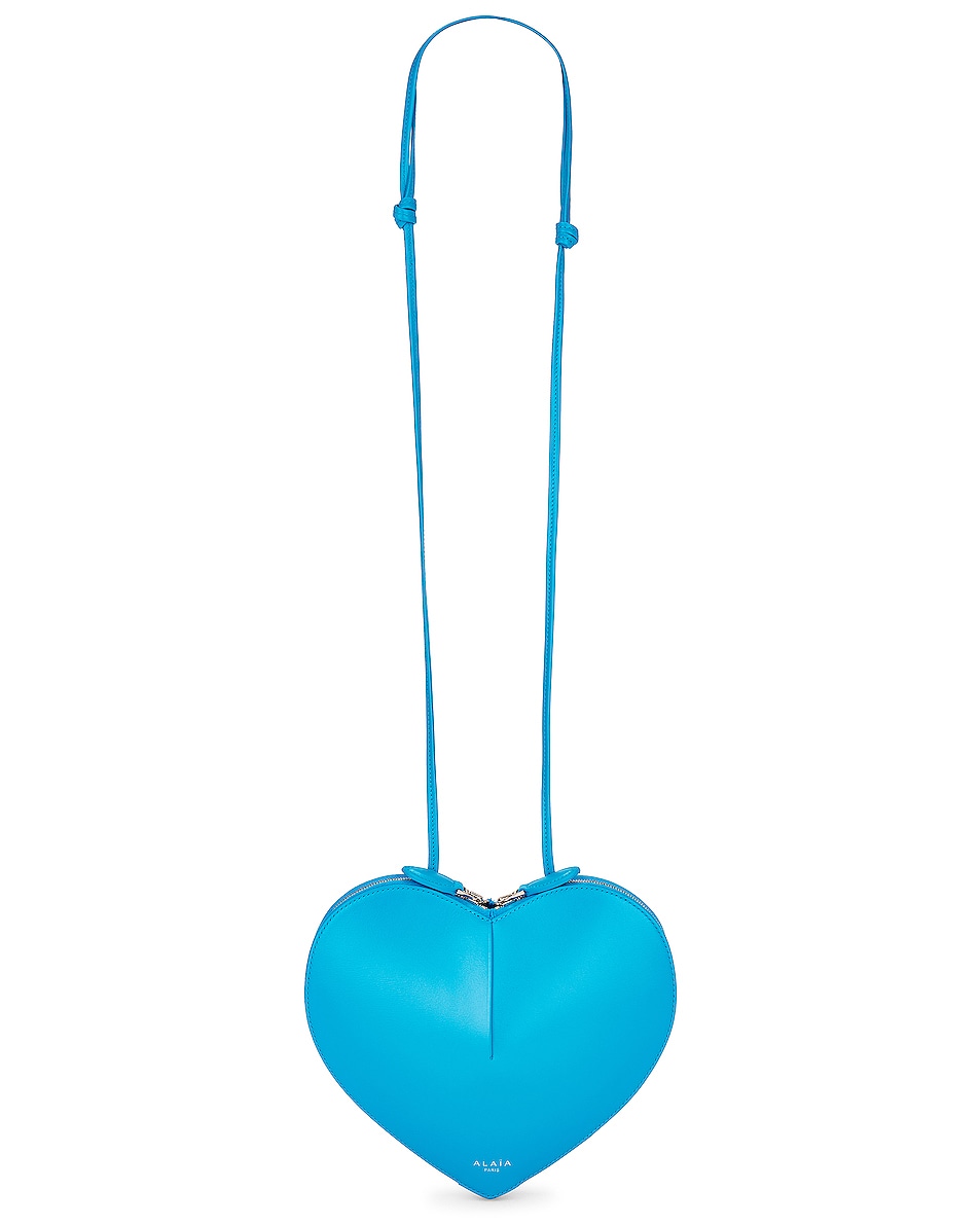 Image 1 of ALAÏA Le Coeur Shoulder Bag in Turquoise