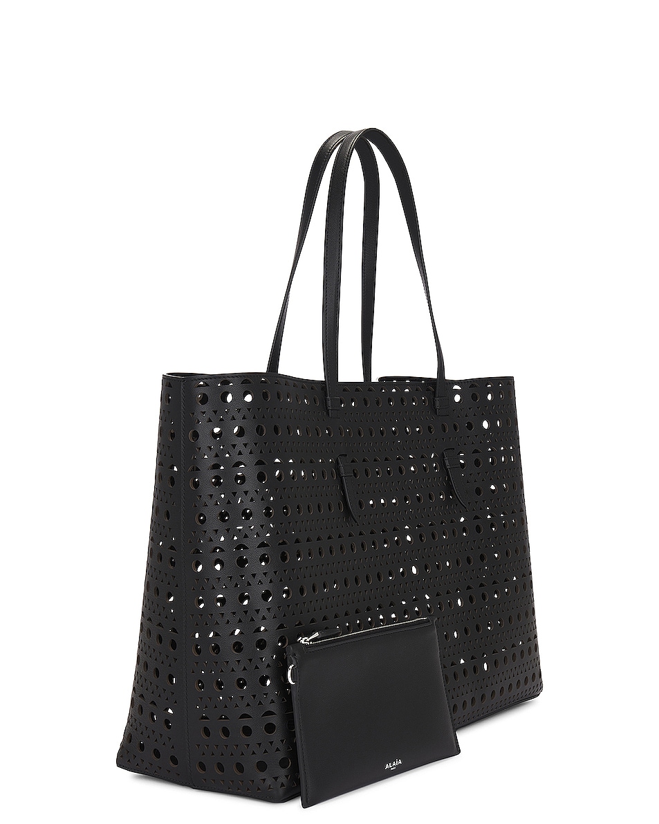 ALAÏA Mina 44 Large Tote Bag in Noir | FWRD