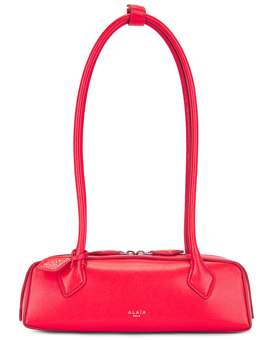 Image 1 of ALAÏA Small Le Teckel Bag in Rouge Vif
