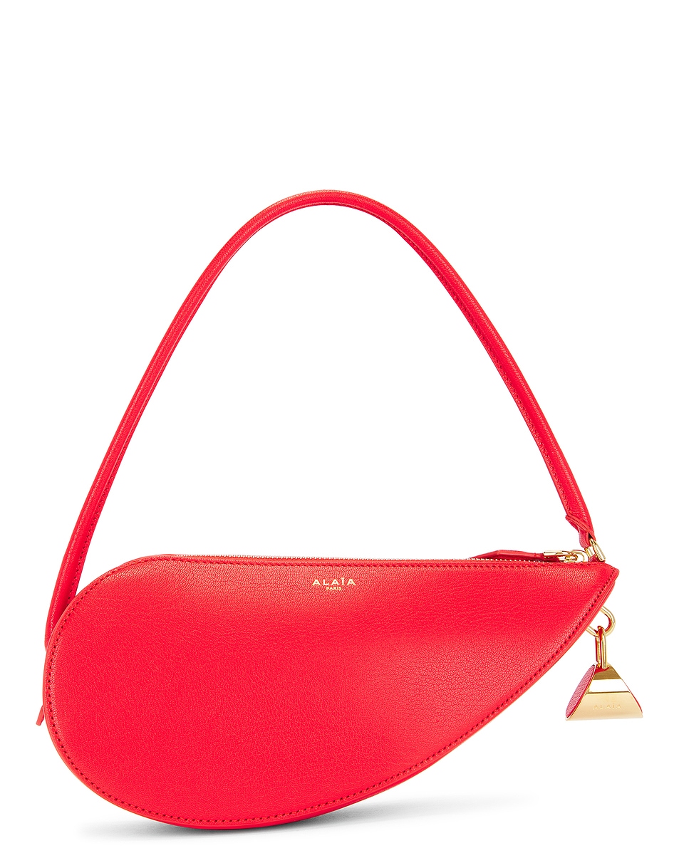 Image 1 of ALAÏA Le Demi-Coeur Bag in Rouge Vif