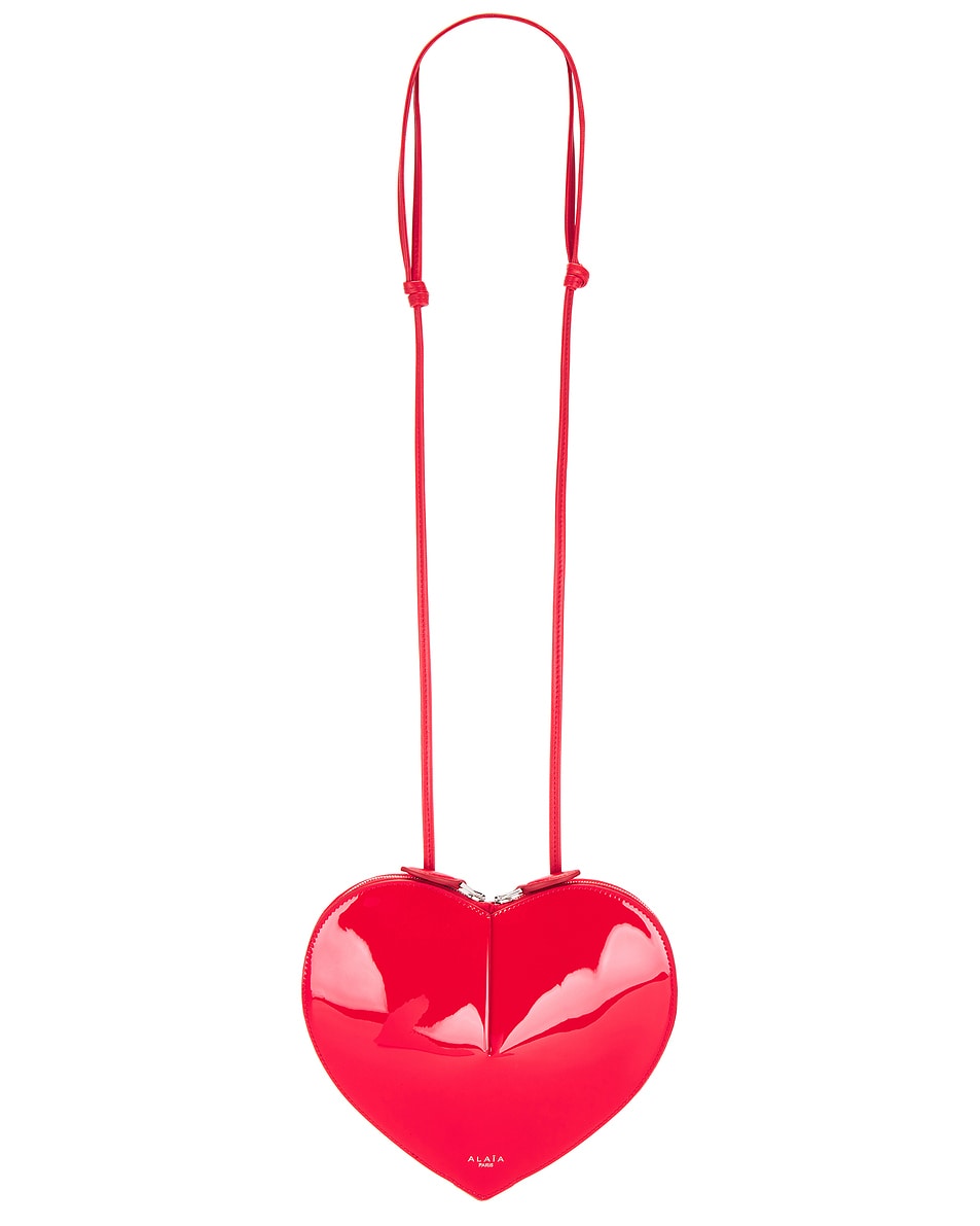 Image 1 of ALAÏA Le Coeur Bag in Rouge Vermillon