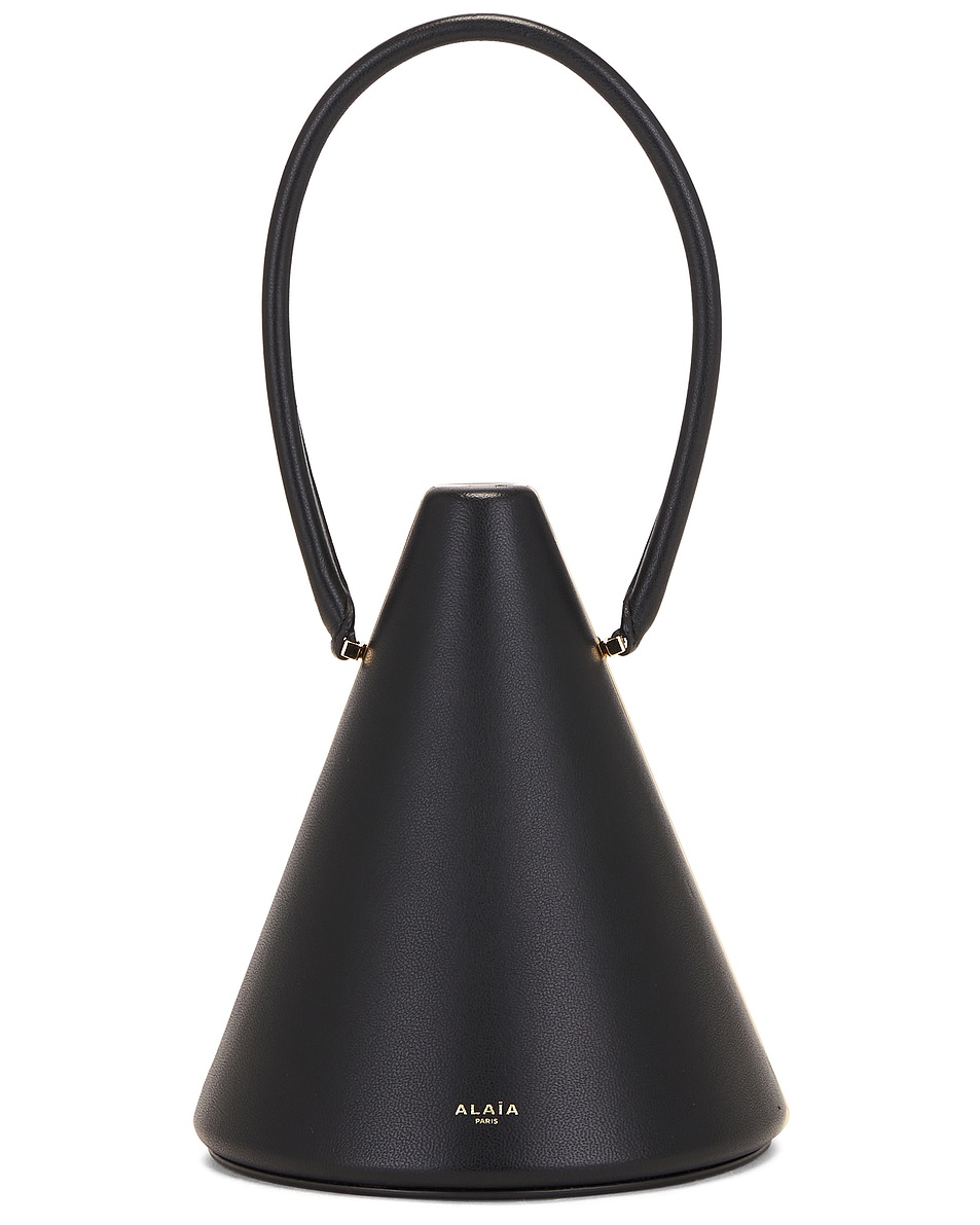 Image 1 of ALAÏA Cone Minaudiere Bag in Noir