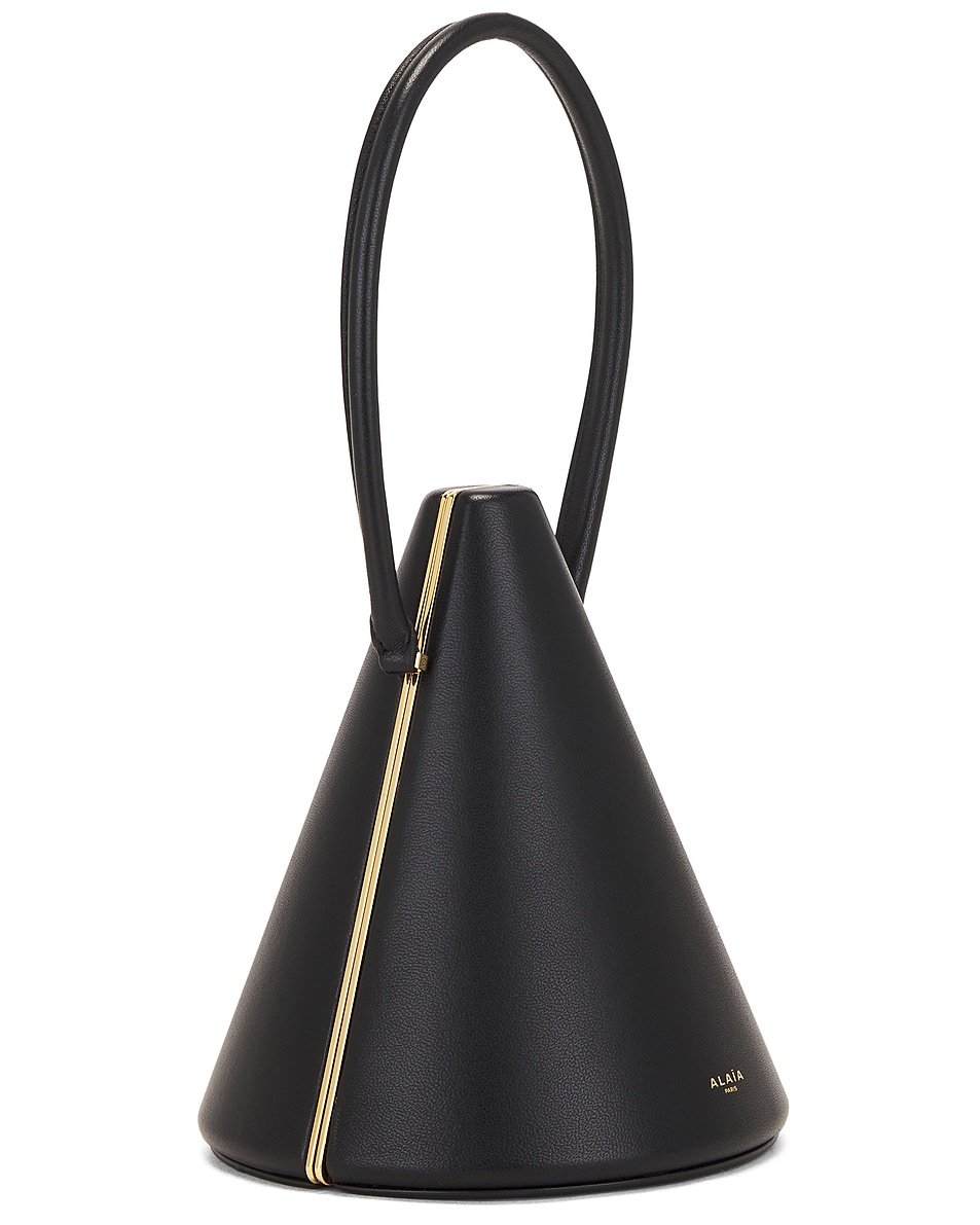 ALAÏA Cone Minaudiere Bag in Noir FWRD