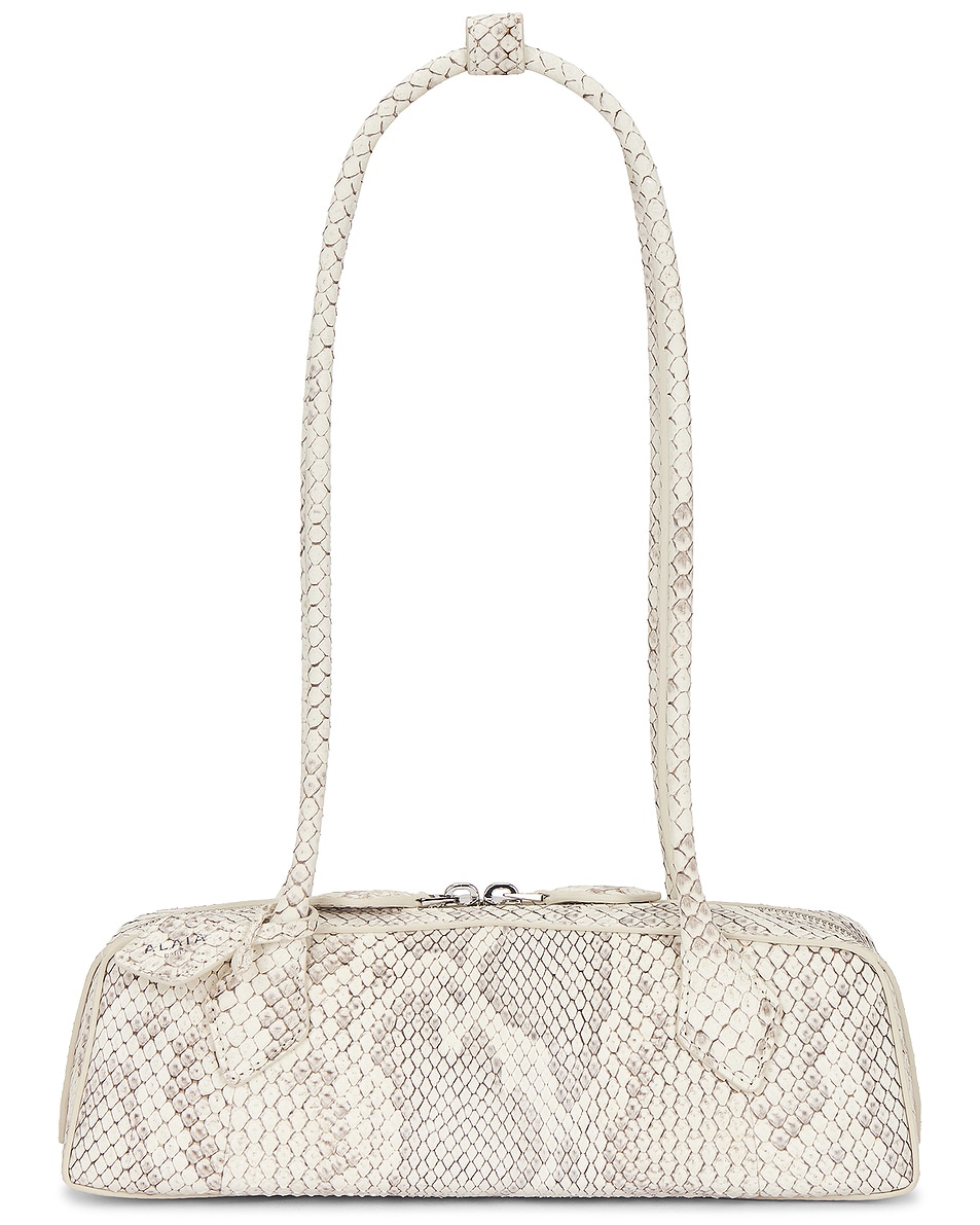 Image 1 of ALAÏA Small Teckel Bag in Gris Blanc