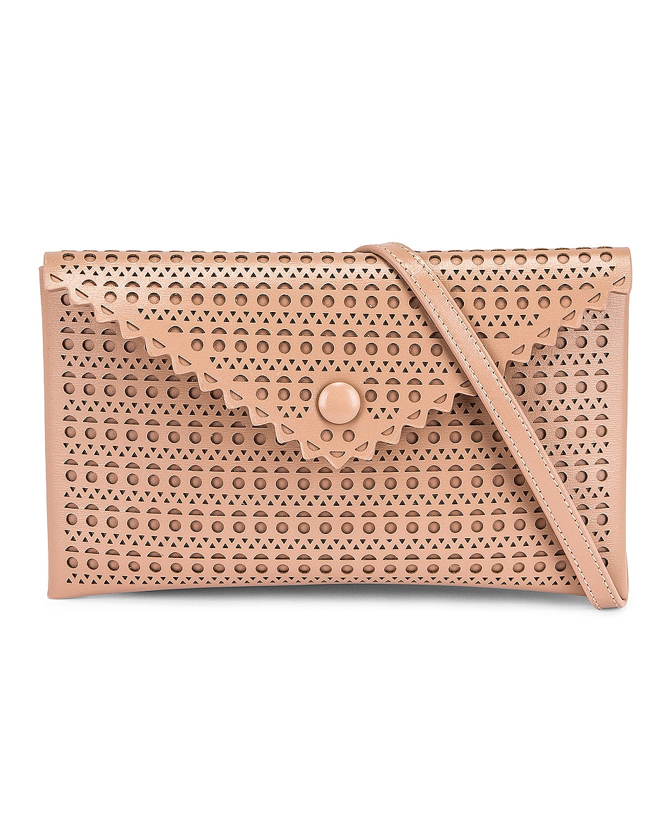 Image 1 of ALAÏA Louise 20 Vienne Crossbody Bag in Sable