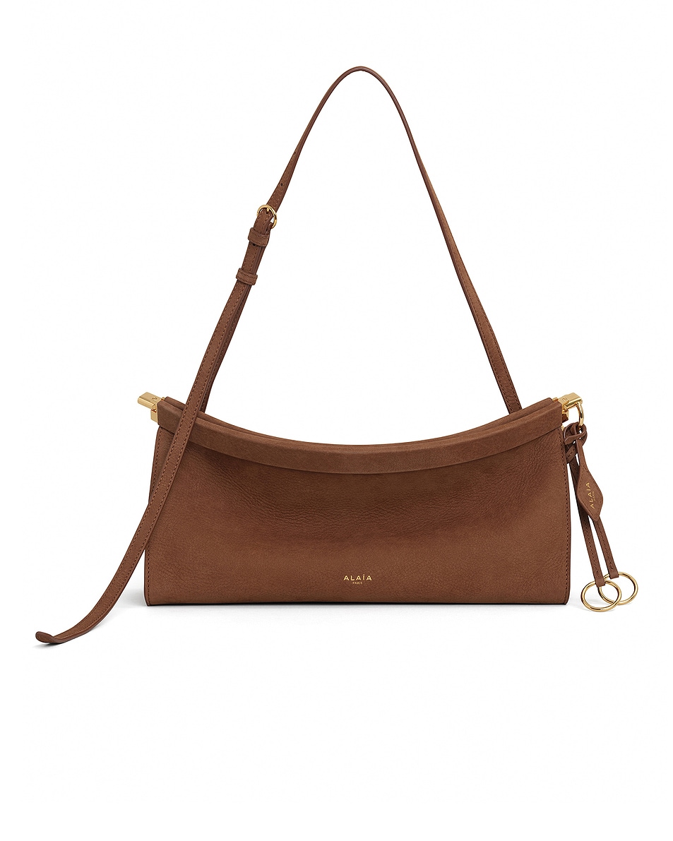 Image 1 of ALAÏA Medium Le Click East West Bag in Terre D'ombre