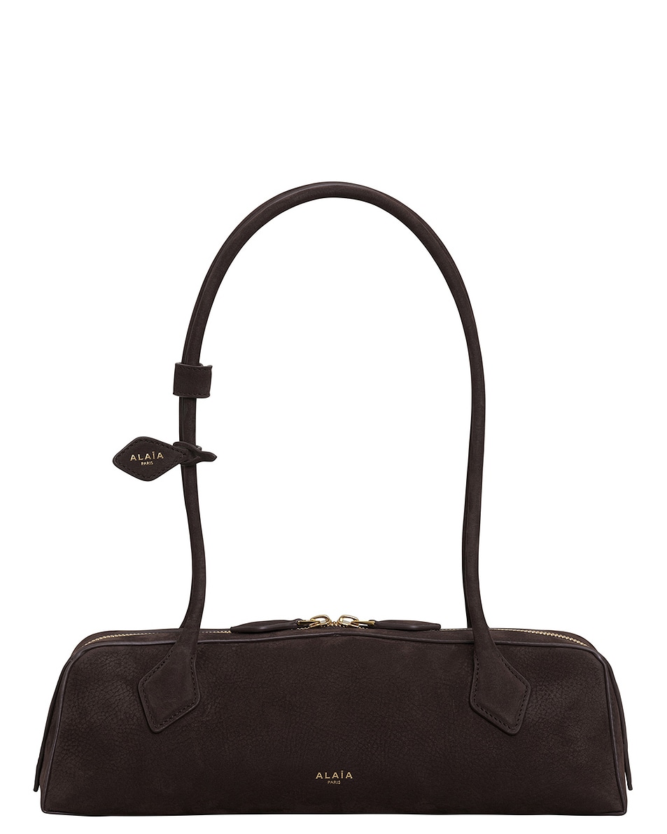 Image 1 of ALAÏA Medium Teckel Bag in Brun & Or