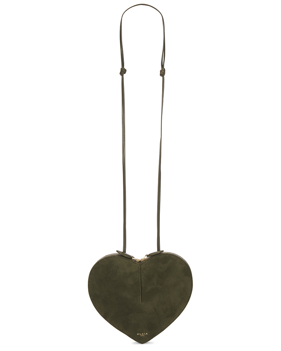 Image 1 of ALAÏA Le Coeur Shoulder Bag in Olive