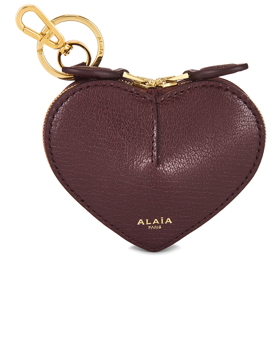 Image 1 of ALAÏA ALAΪA Coin Purse in Rouge Grenat