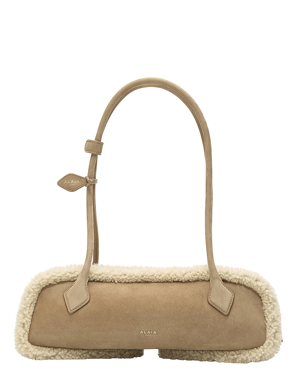 Image 1 of ALAÏA ALAΪA Medium Teckel Bag in Camel