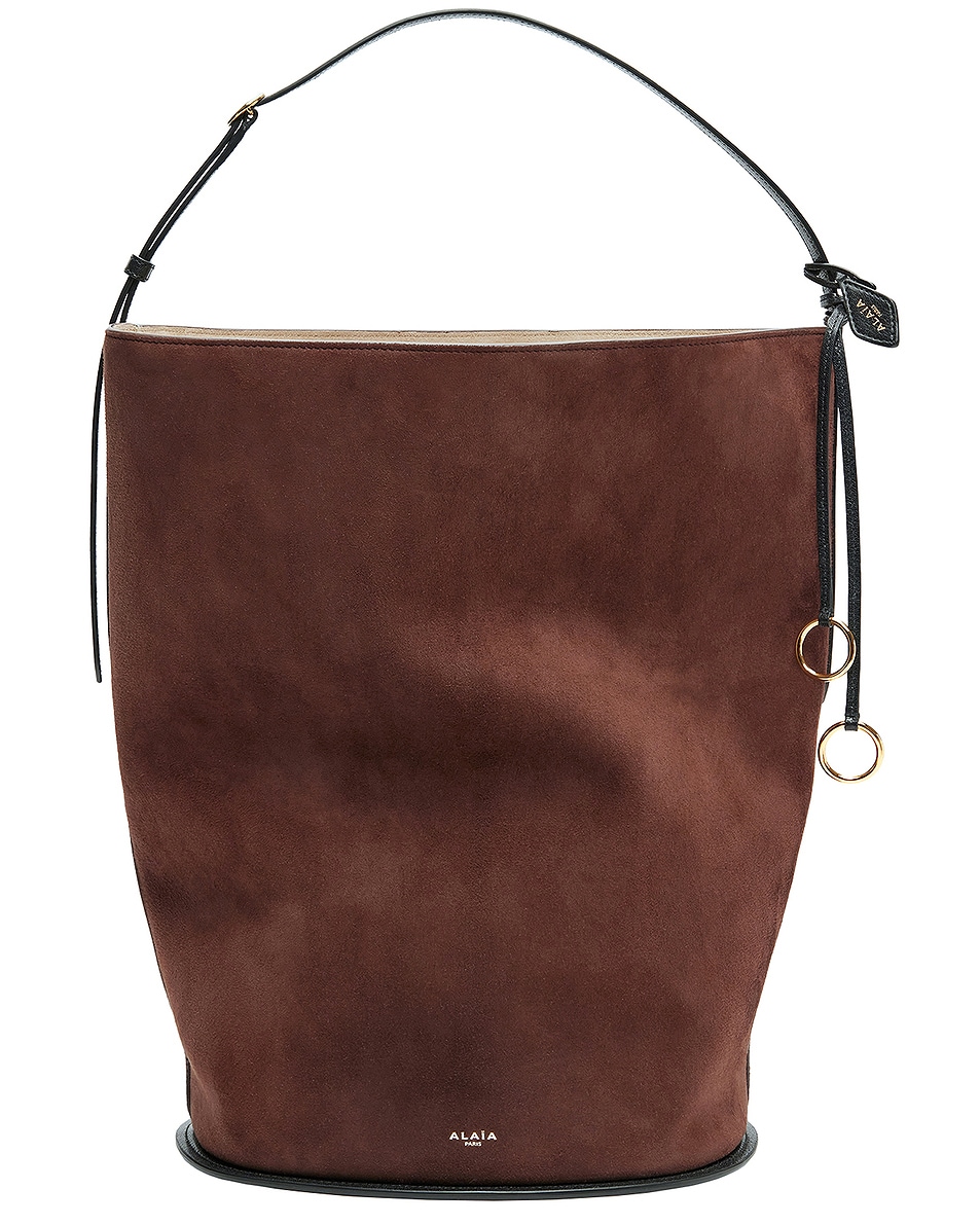 Image 1 of ALAÏA ALAΪA Large Bucket Bag in Brun