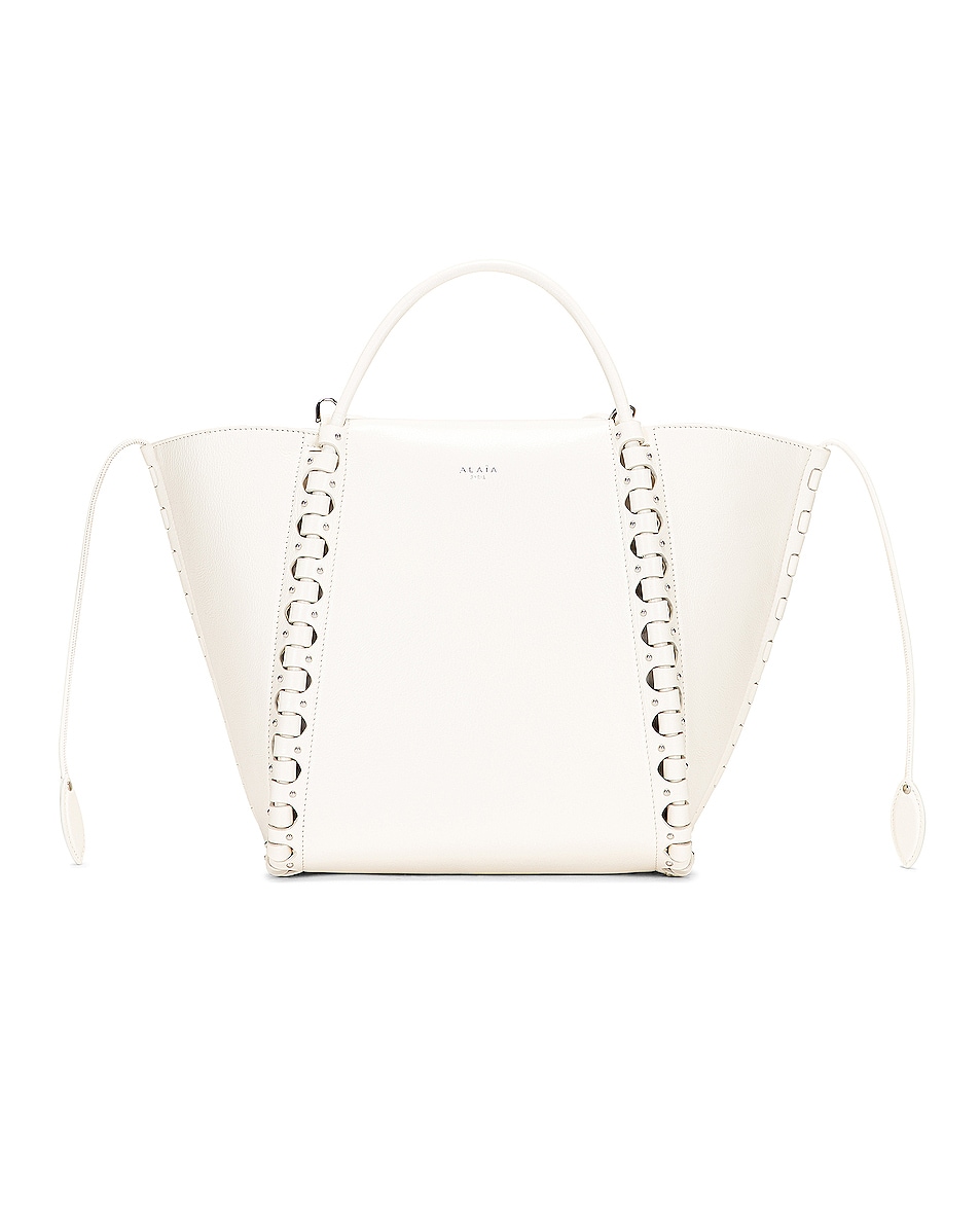 Image 1 of ALAÏA Le Hinge Bag in Blanc Optique