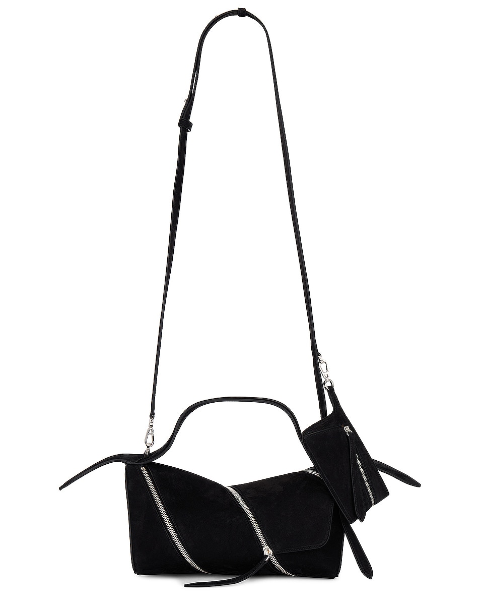 Image 1 of ALAÏA Le Zip Shoulder Bag in Noir