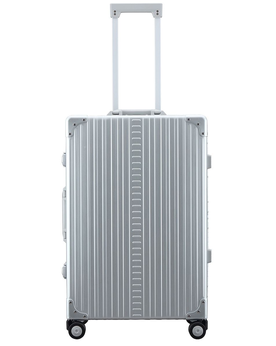 Image 1 of Aleon Traveler Checked 26" Suitcase in Platinum