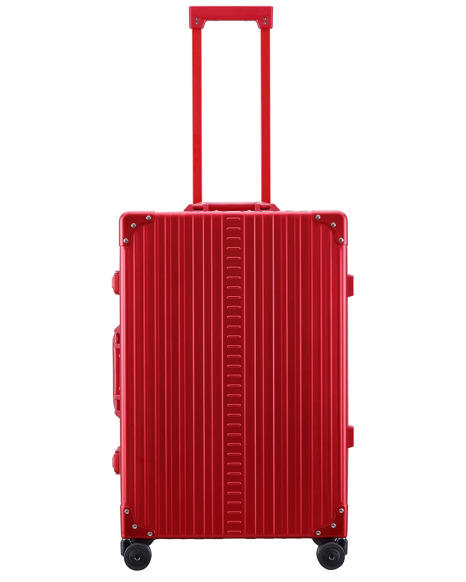 Image 1 of Aleon Traveler Checked 26" Suitcase in Ruby