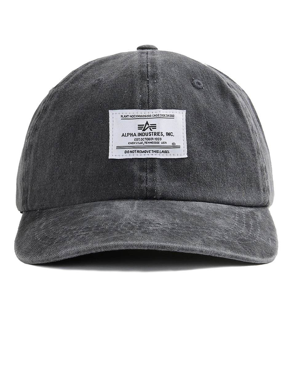 Image 1 of ALPHA INDUSTRIES Battlewash Cap in Black