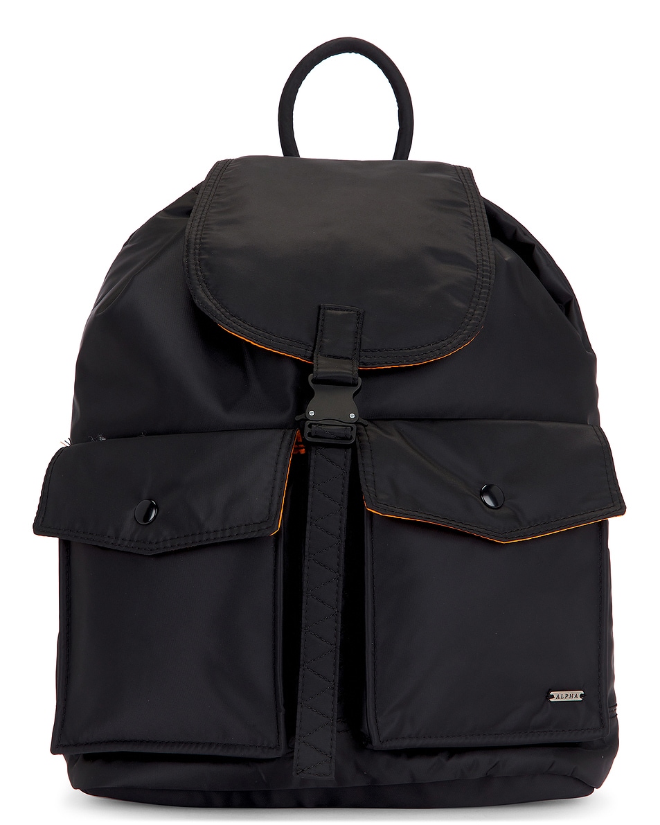 Image 1 of ALPHA INDUSTRIES Nylon Backpack in Black