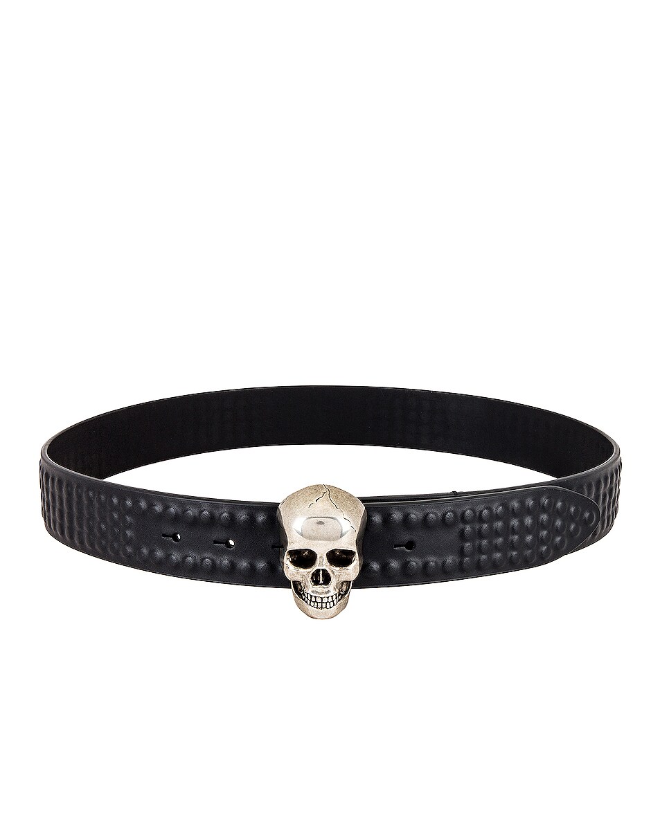 Image 1 of Alexander McQueen 3D Skull Belt in Black