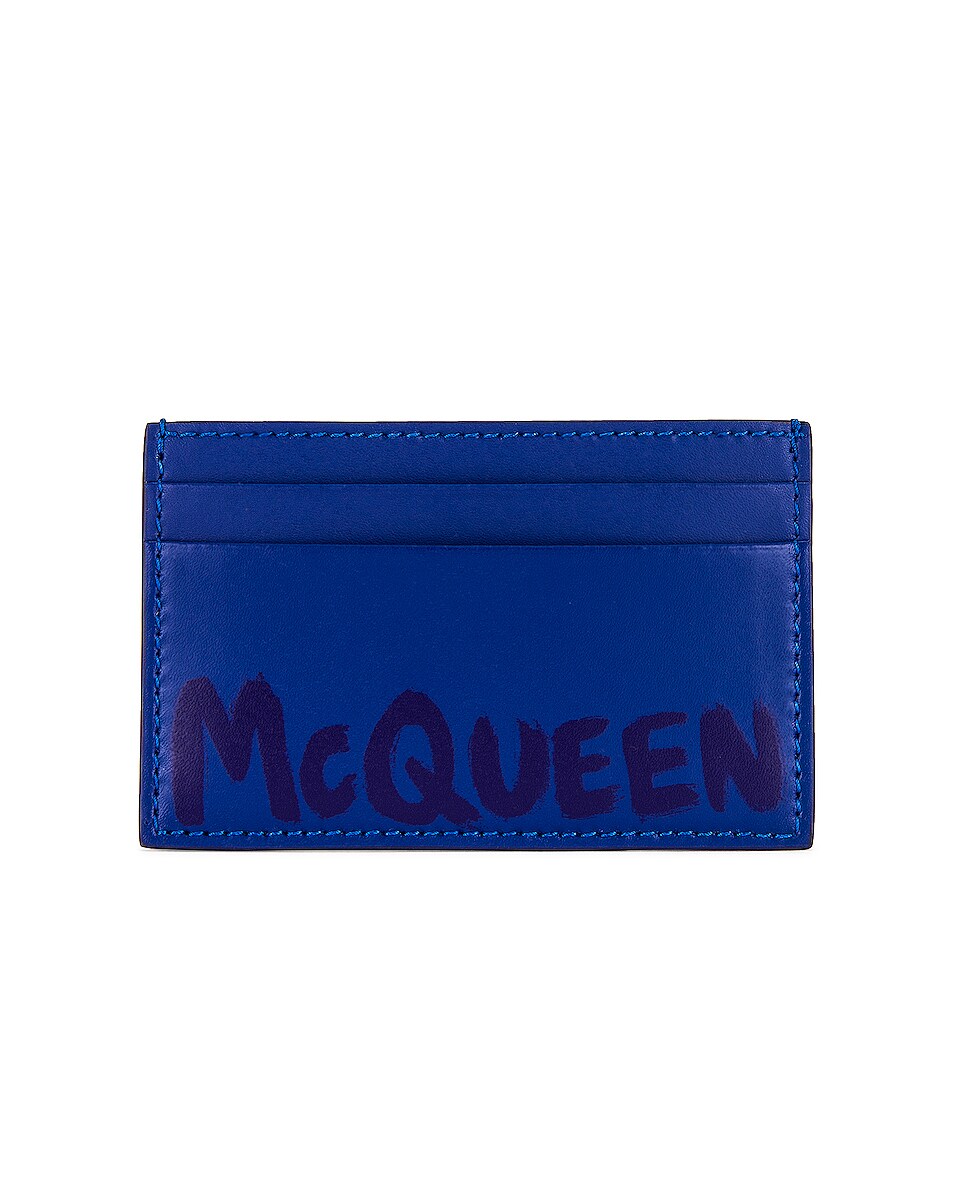 Image 1 of Alexander McQueen Card Holder in Ultram