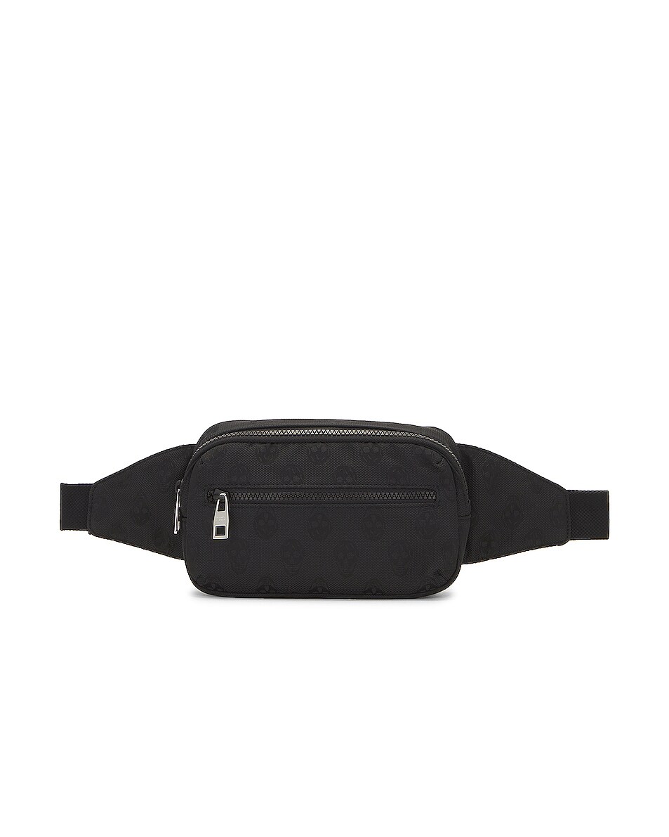 Image 1 of Alexander McQueen Rectangular Bum Bag in Black