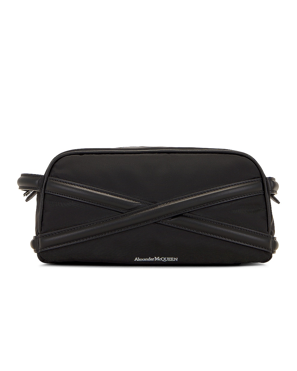 Image 1 of Alexander McQueen Wash Bag in Black