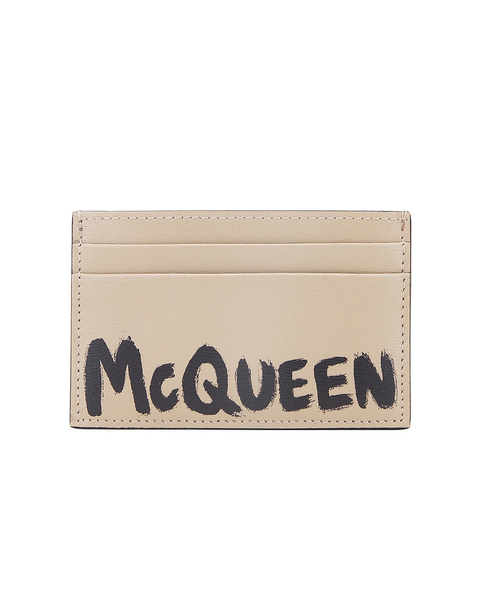 Image 1 of Alexander McQueen Card Holder in Beige