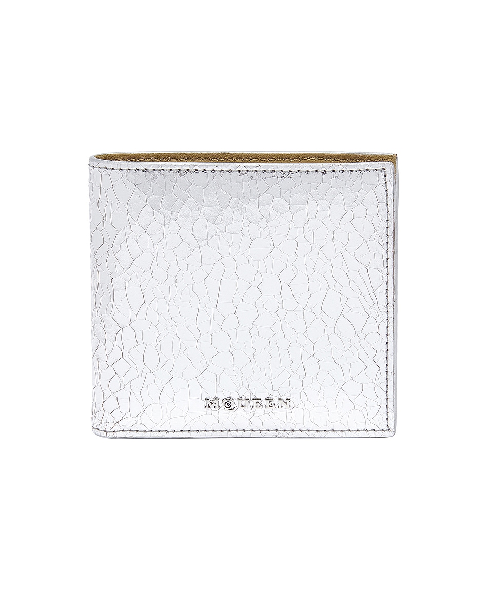 Image 1 of McQueen Bi Fold Wallet in Silver