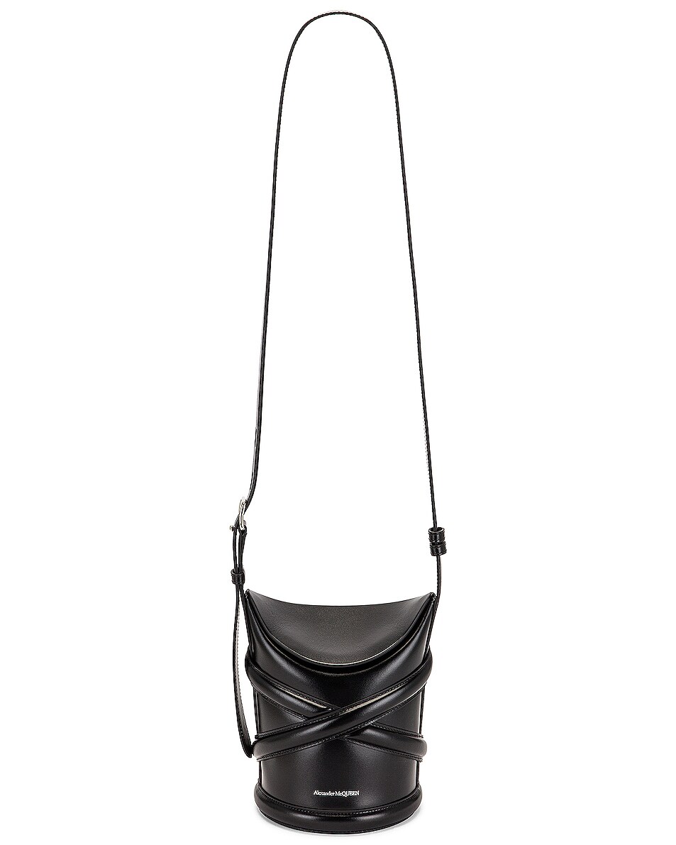 Image 1 of Alexander McQueen Small Curve Bag in Black