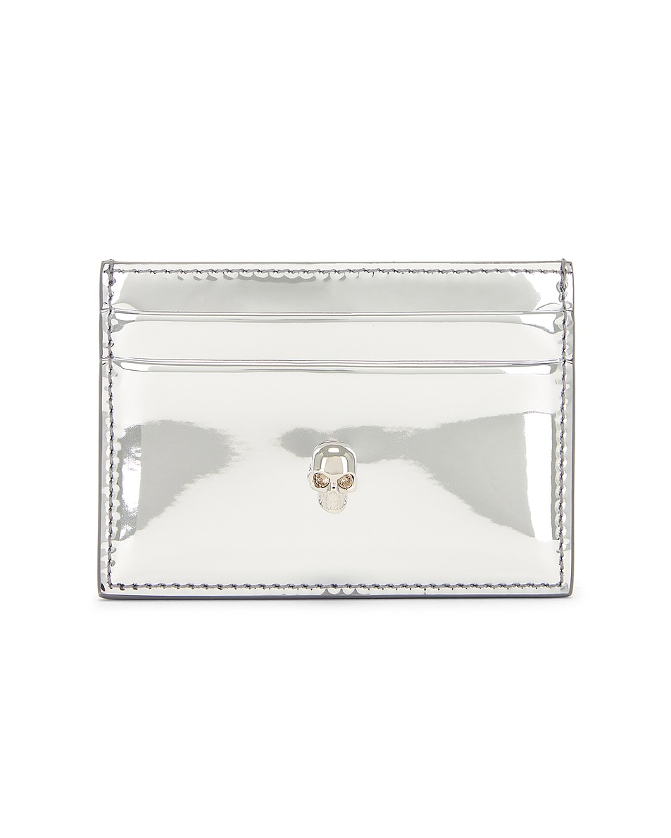 Image 1 of Alexander McQueen Card Holder in Silver