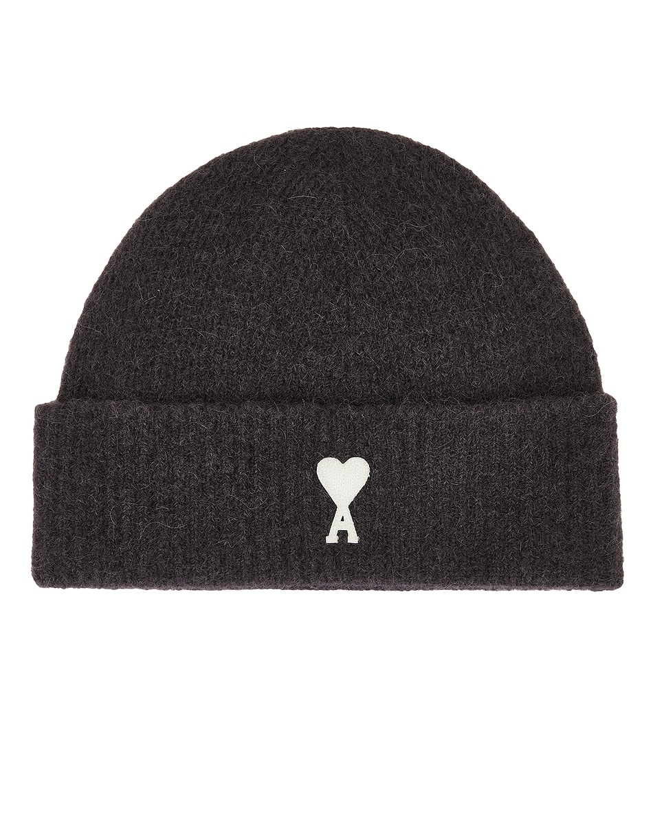 Image 1 of ami ADC Beanie in Dark Grey