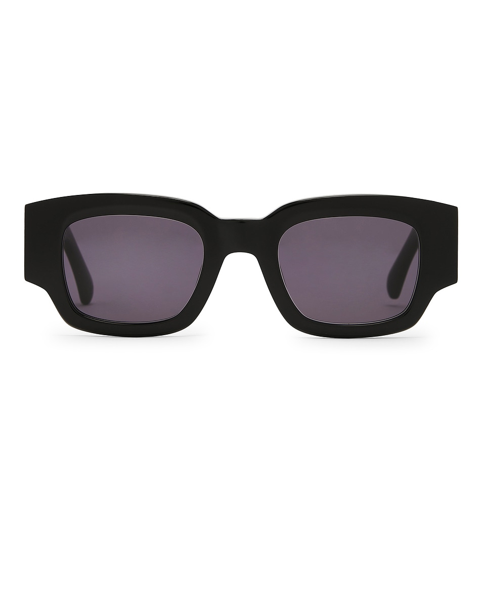 Image 1 of AMI Paris Square Sunglasses in Black