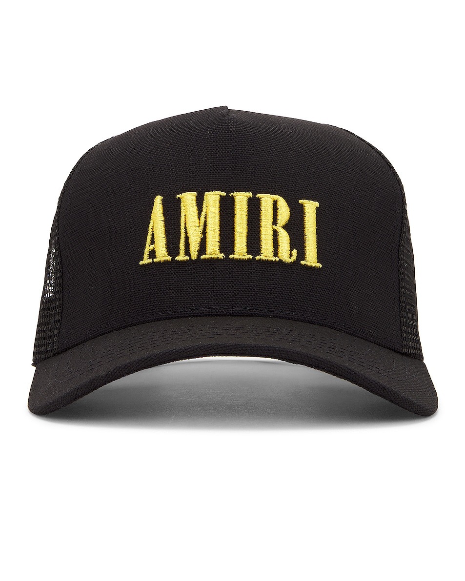 Image 1 of Amiri Core Logo Trucker Hat in Black